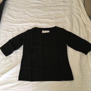 Not perfect linen Davos top S/M in black